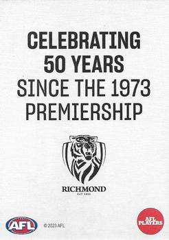 2023 Richmond Celebrating 50 Years Since the 1973 Premiership #NNO Brendon Gale Back